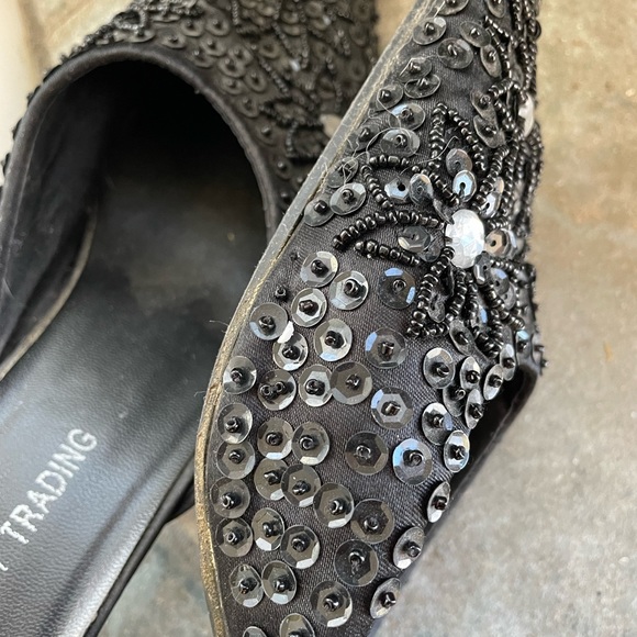 Blinged out slip ons for hosting or going out in. 1 inch heel - Picture 2 of 4